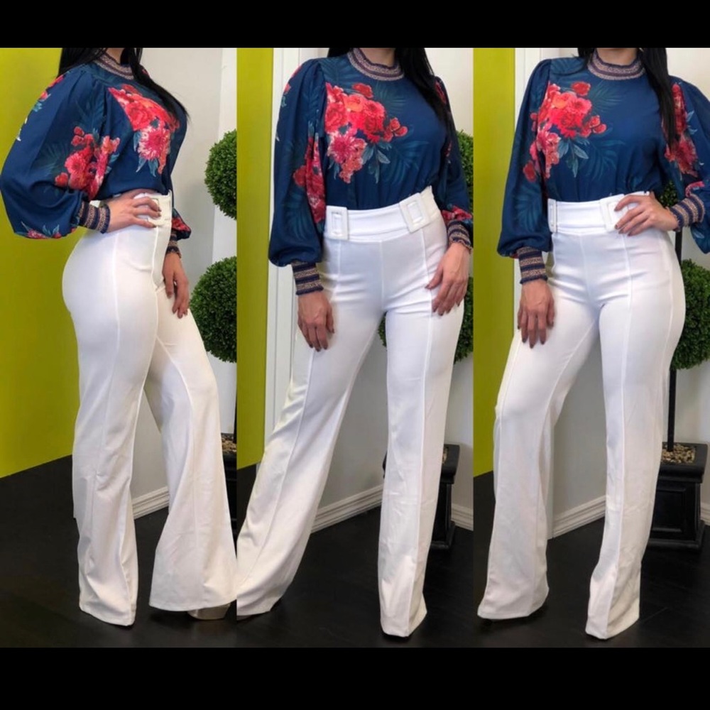 Stylish top available in white